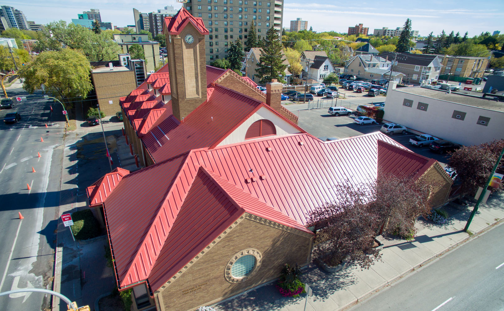 Commercial metal roof - Regina fire house by Flynn