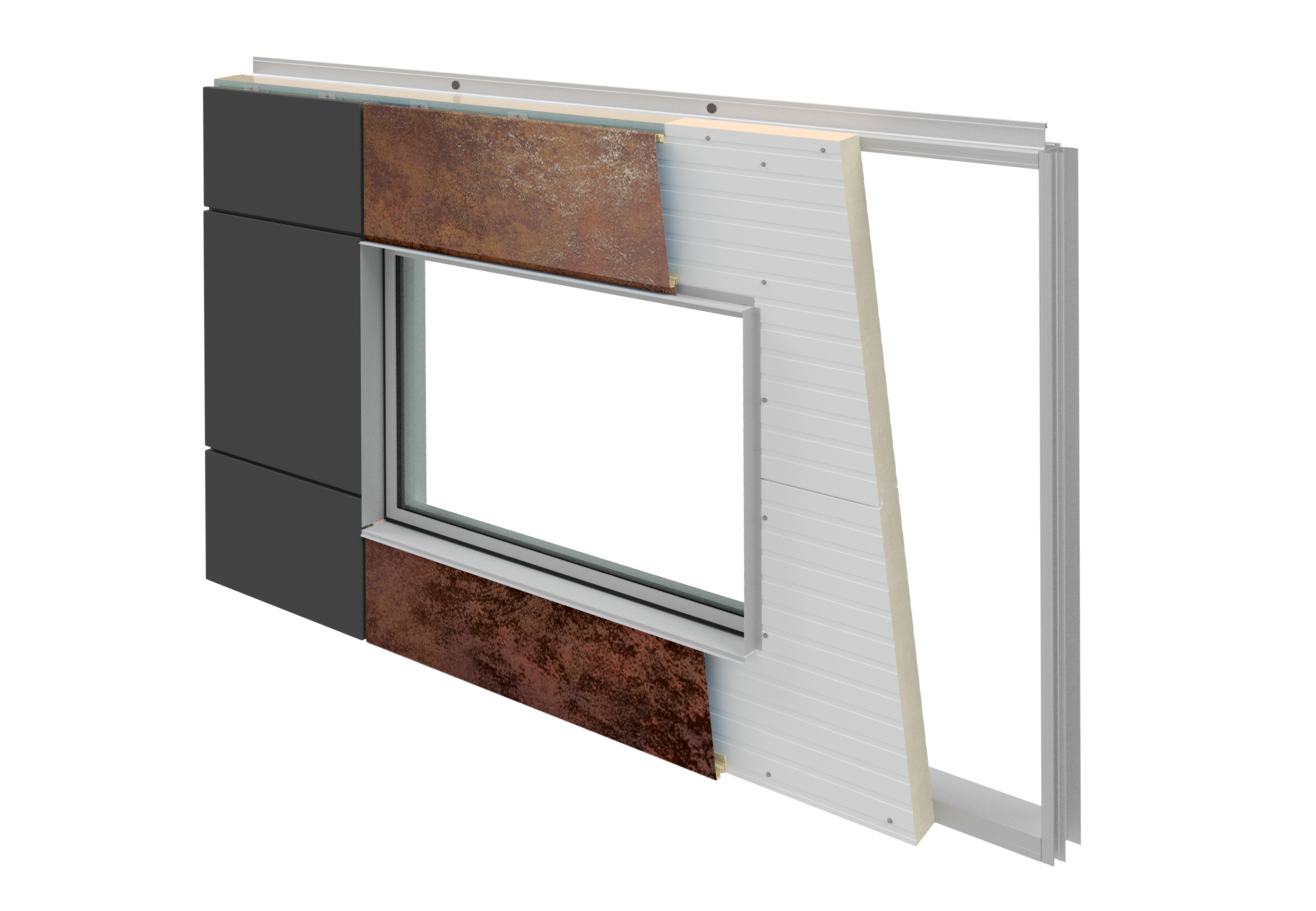 Cross section of the Flynn Speedwall system